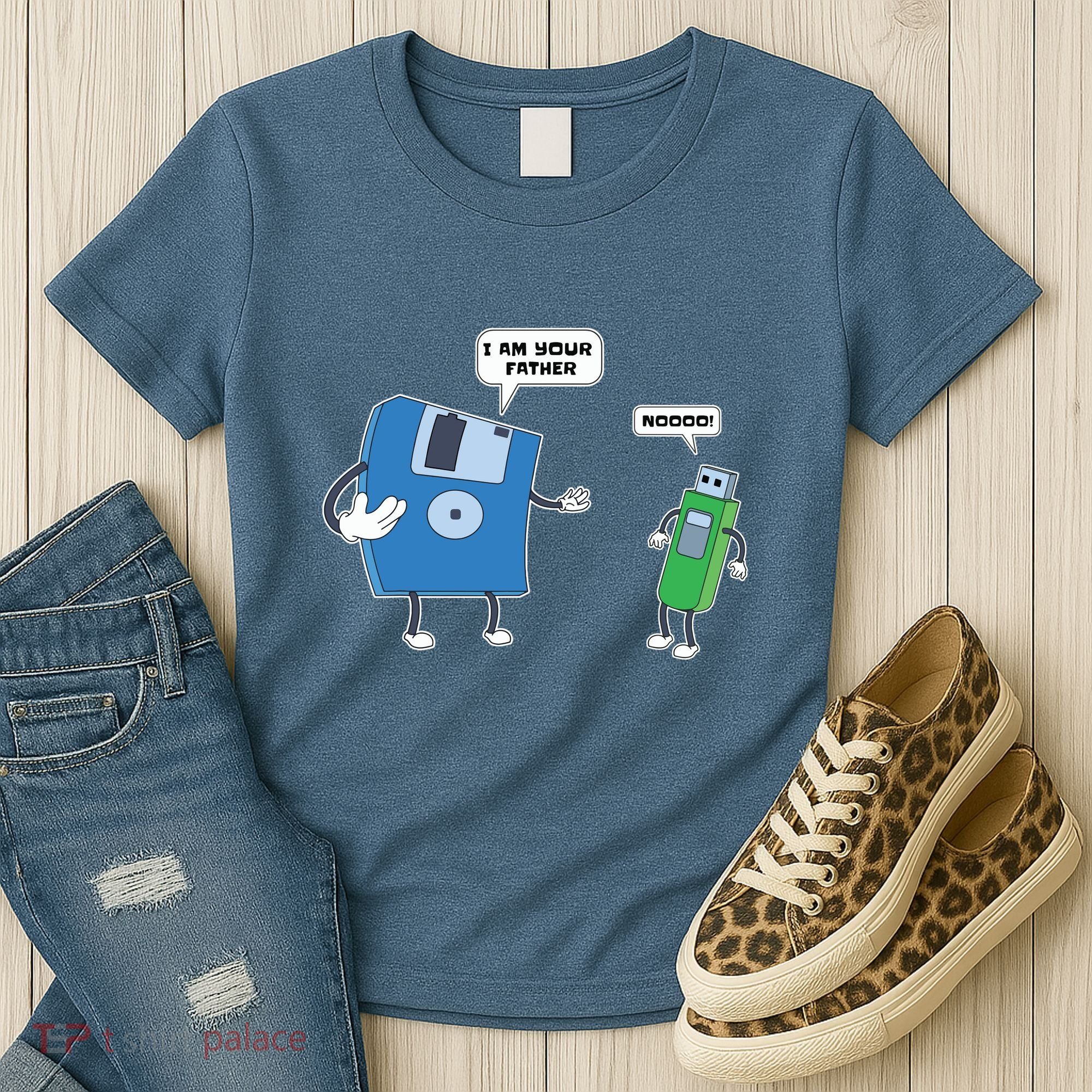 Computer Engineering Father Son Floppy Disk Engineer Women's T-Shirt