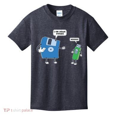 Computer Engineering Father Son Floppy Disk Engineer Kids T-Shirt