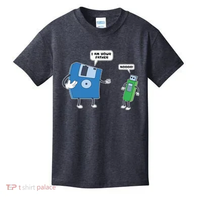Computer Engineering Father Son Floppy Disk Engineer Kids T-Shirt
