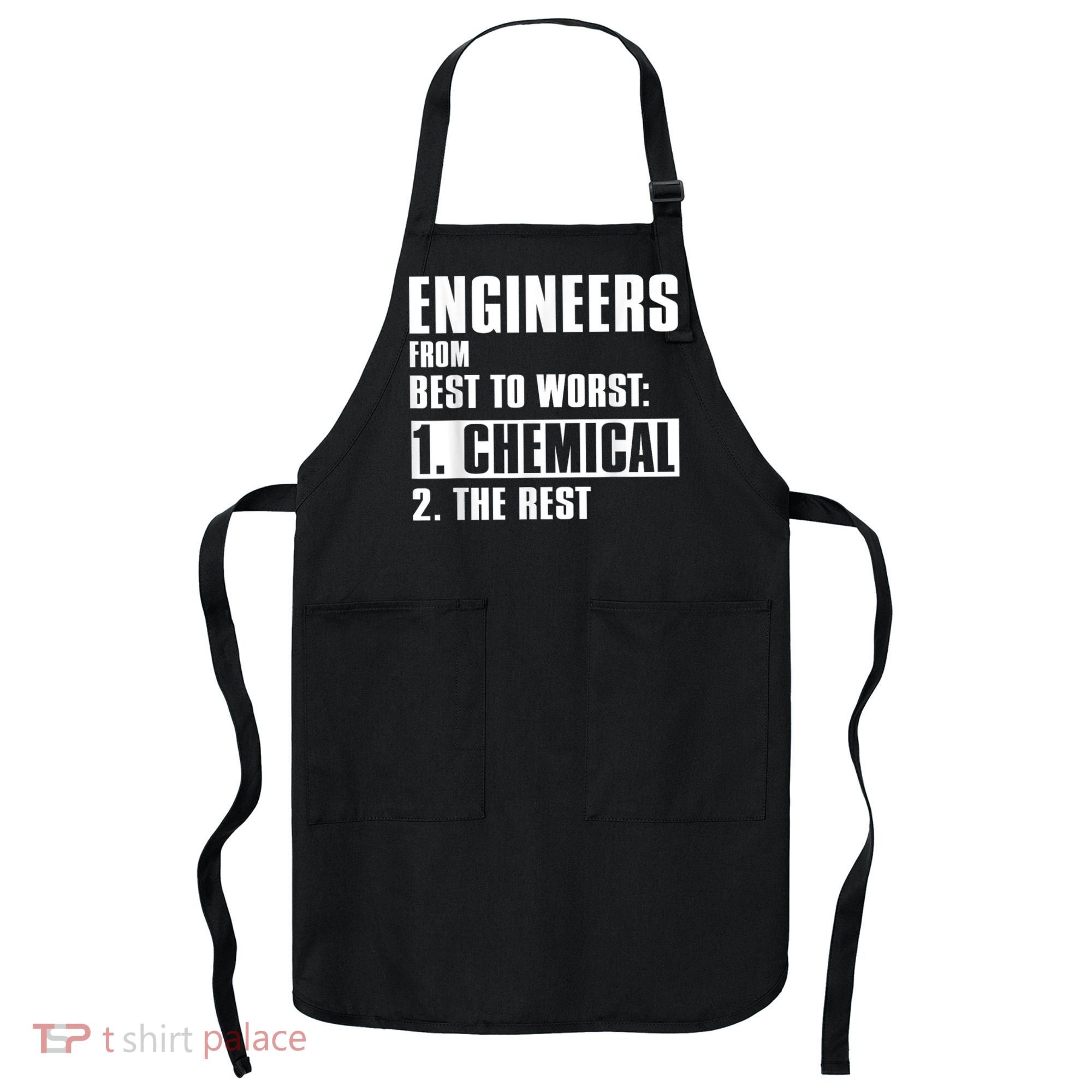 Chemical Engineer Funny Engineers From Best To Worst Apron