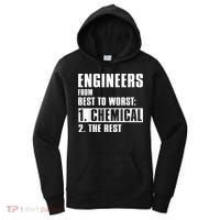 Chemical Engineer Funny Engineers From Best To Worst Women's Hoodie thumb 0