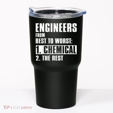 Chemical Engineer Funny Engineers From Best To Worst Tumbler