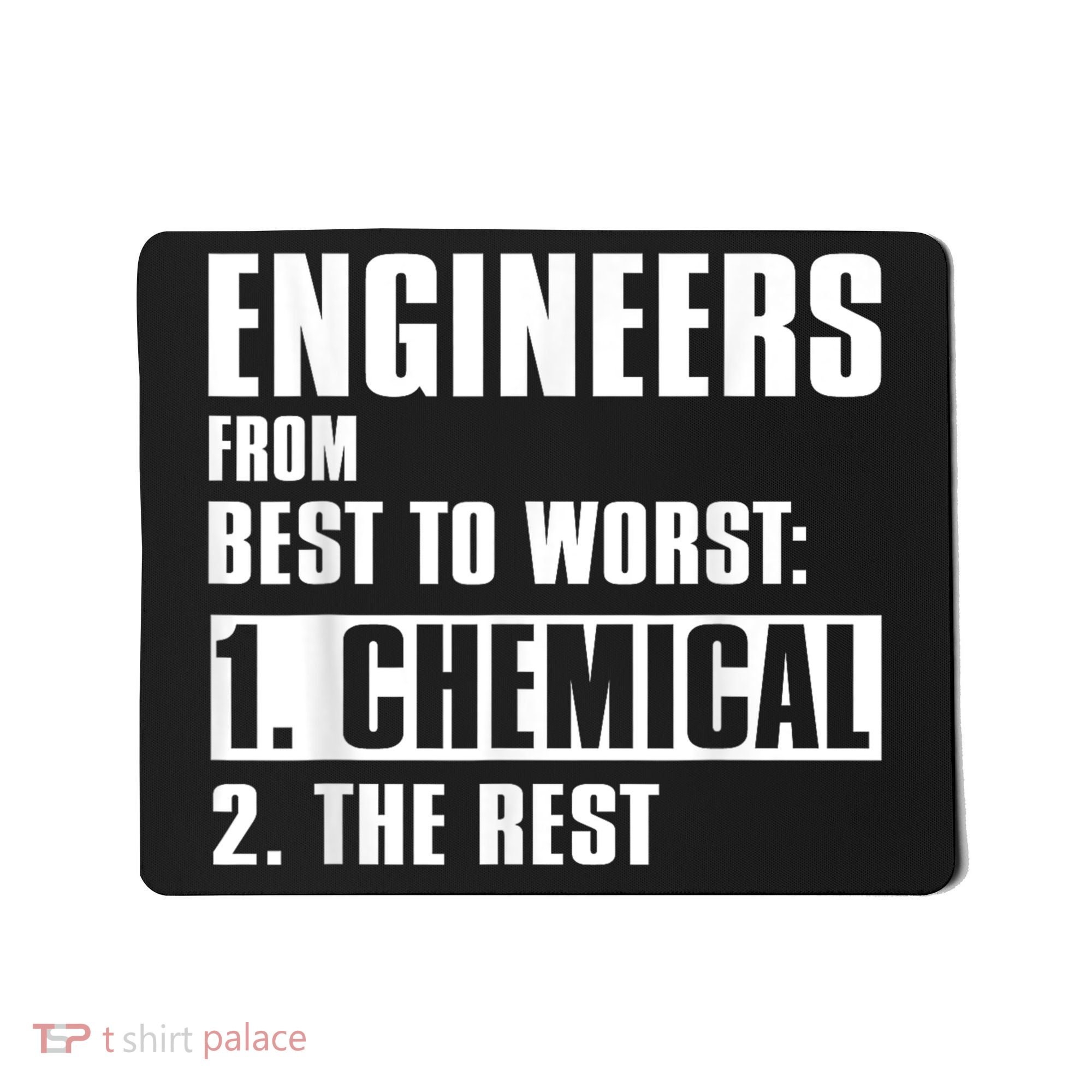 Chemical Engineer Funny Engineers From Best To Worst Mousepad