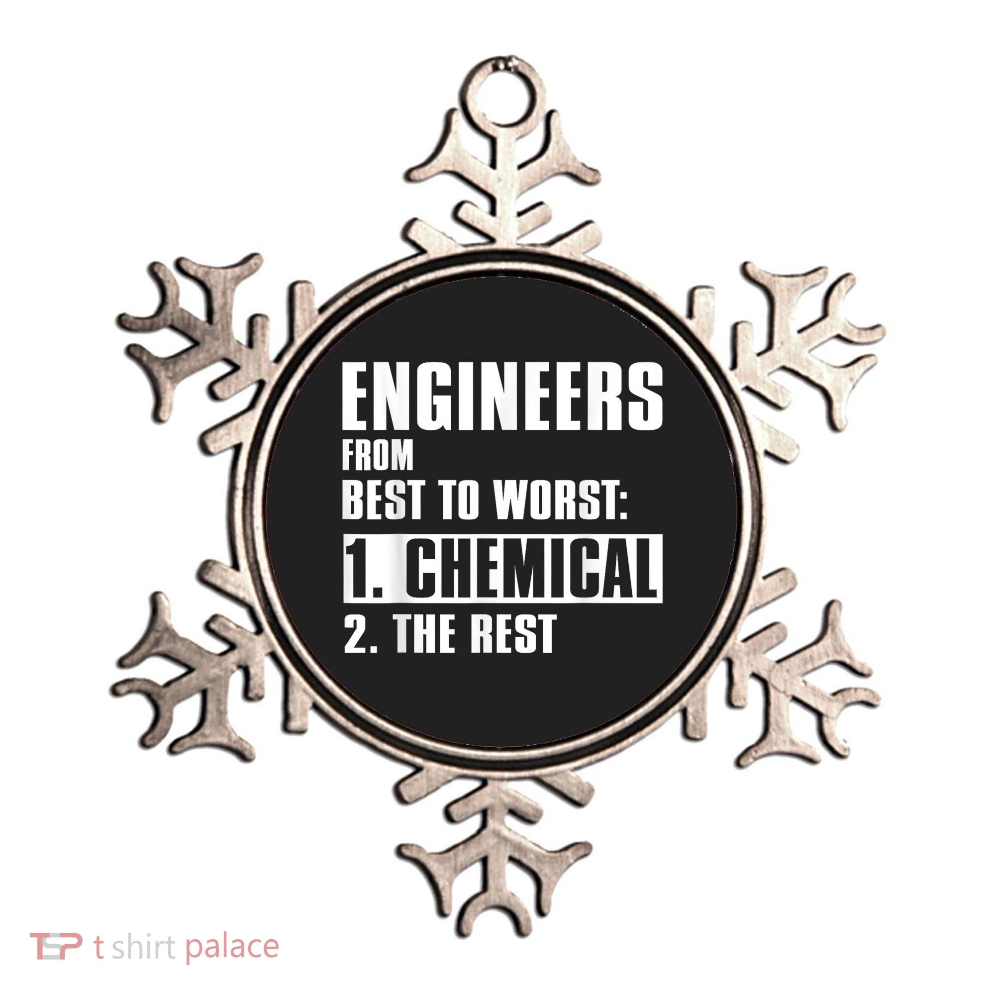 Chemical Engineer Funny Engineers From Best To Worst Ornament