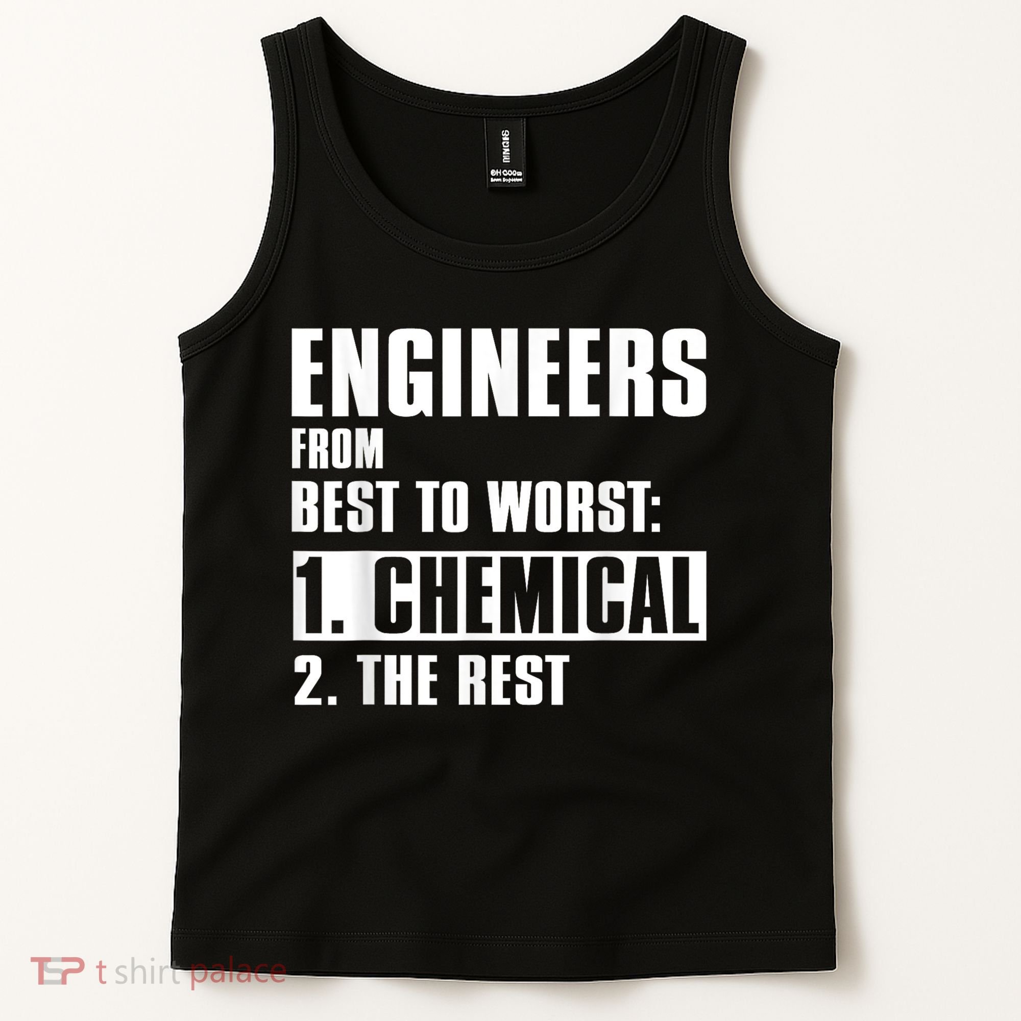 Chemical Engineer Funny Engineers From Best To Worst Tank Top