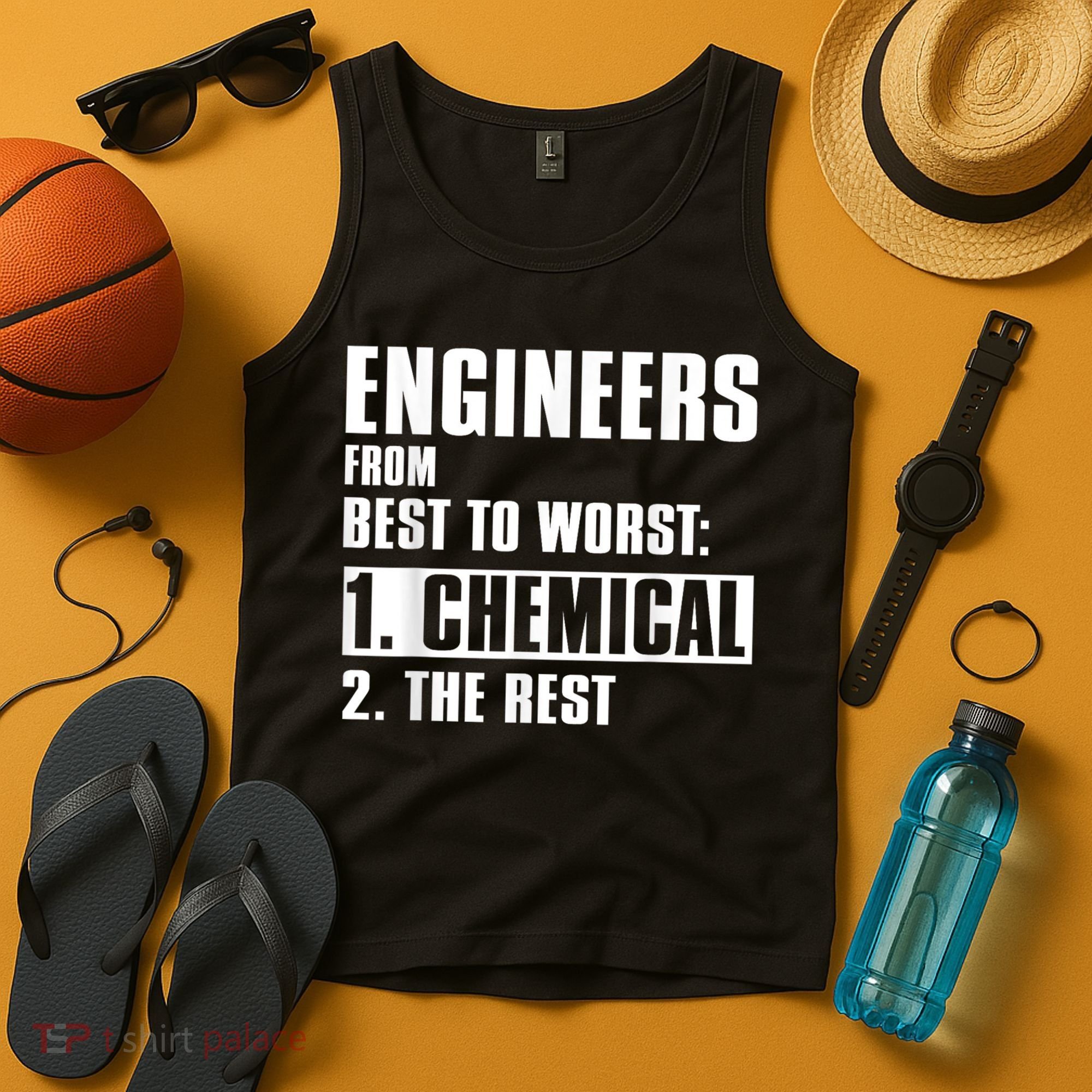 Chemical Engineer Funny Engineers From Best To Worst Tank Top