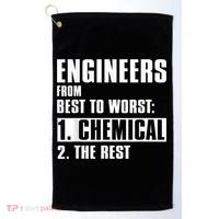 Chemical Engineer Funny Engineers From Best To Worst Golf Towel thumb 0