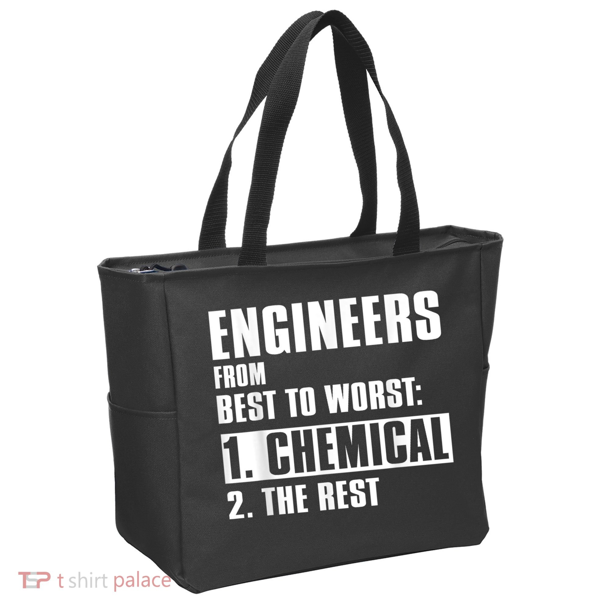 Chemical Engineer Funny Engineers From Best To Worst Tote Bag
