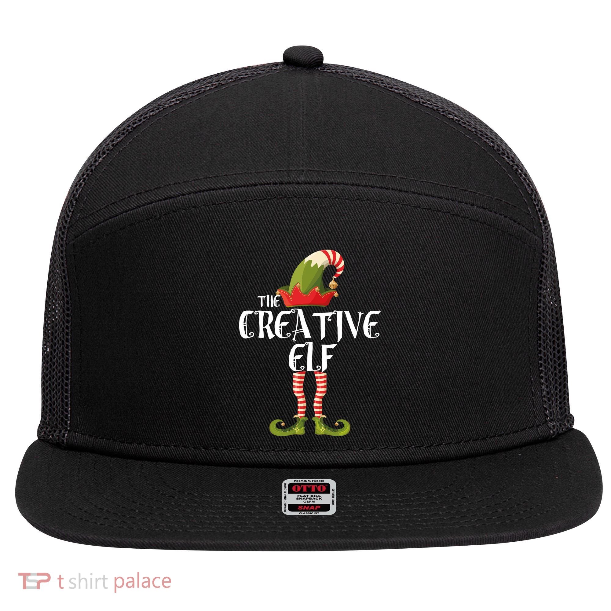 Creative Elf Family Matching 7 Panel Mesh Trucker Snapback Hat