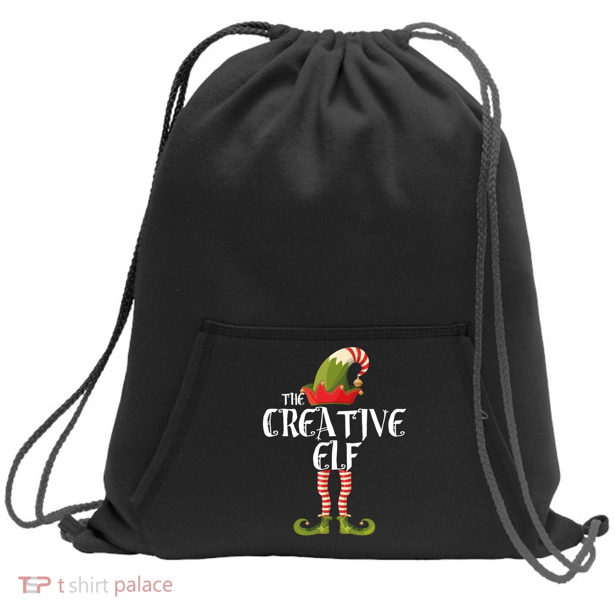 Creative Elf Family Matching Sweatshirt Cinch Pack Bag