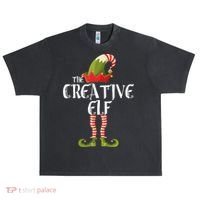 Creative Elf Family Matching Urban Oversized Heavyweight T-Shirt thumb 0