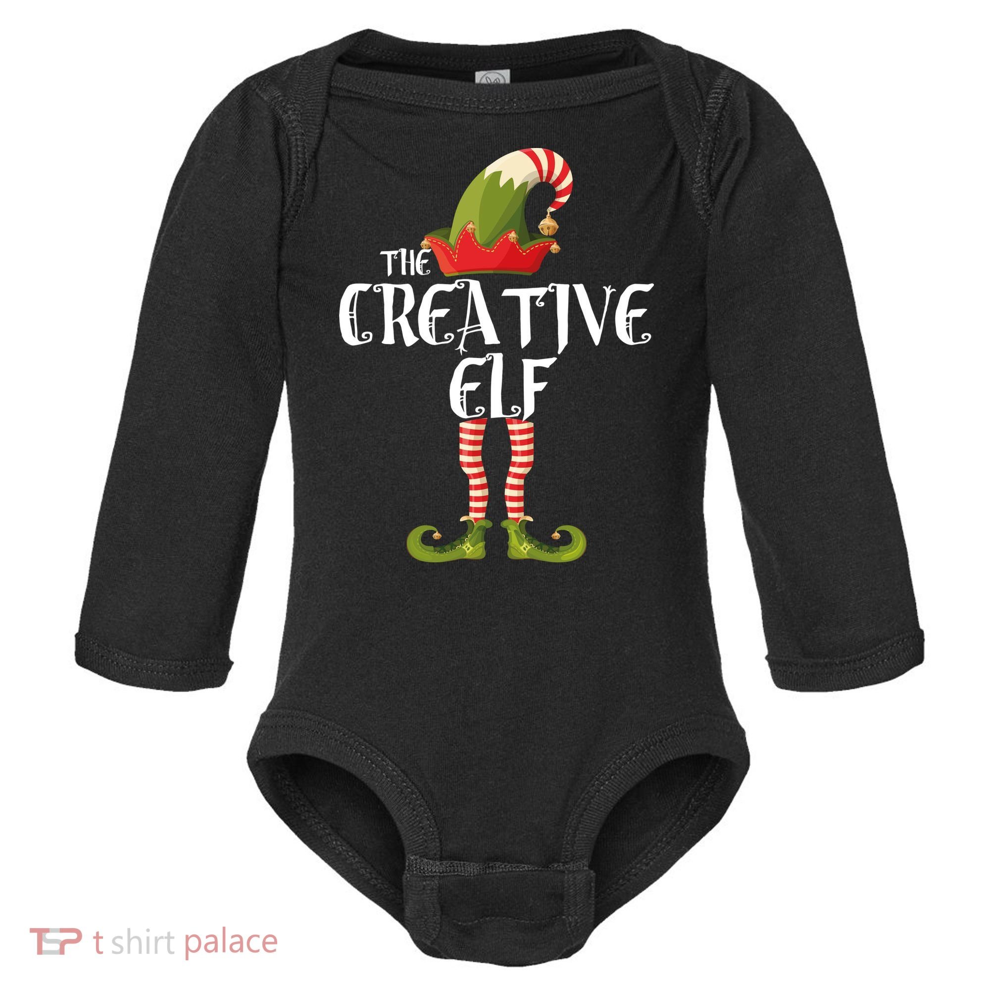 Creative Elf Family Matching Baby Long Sleeve Bodysuit