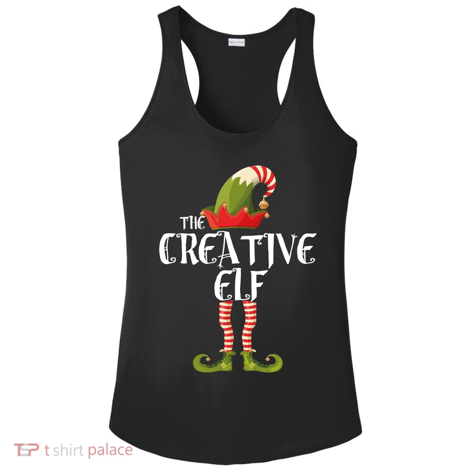 Creative Elf Family Matching Ladies PosiCharge Competitor Racerback Tank