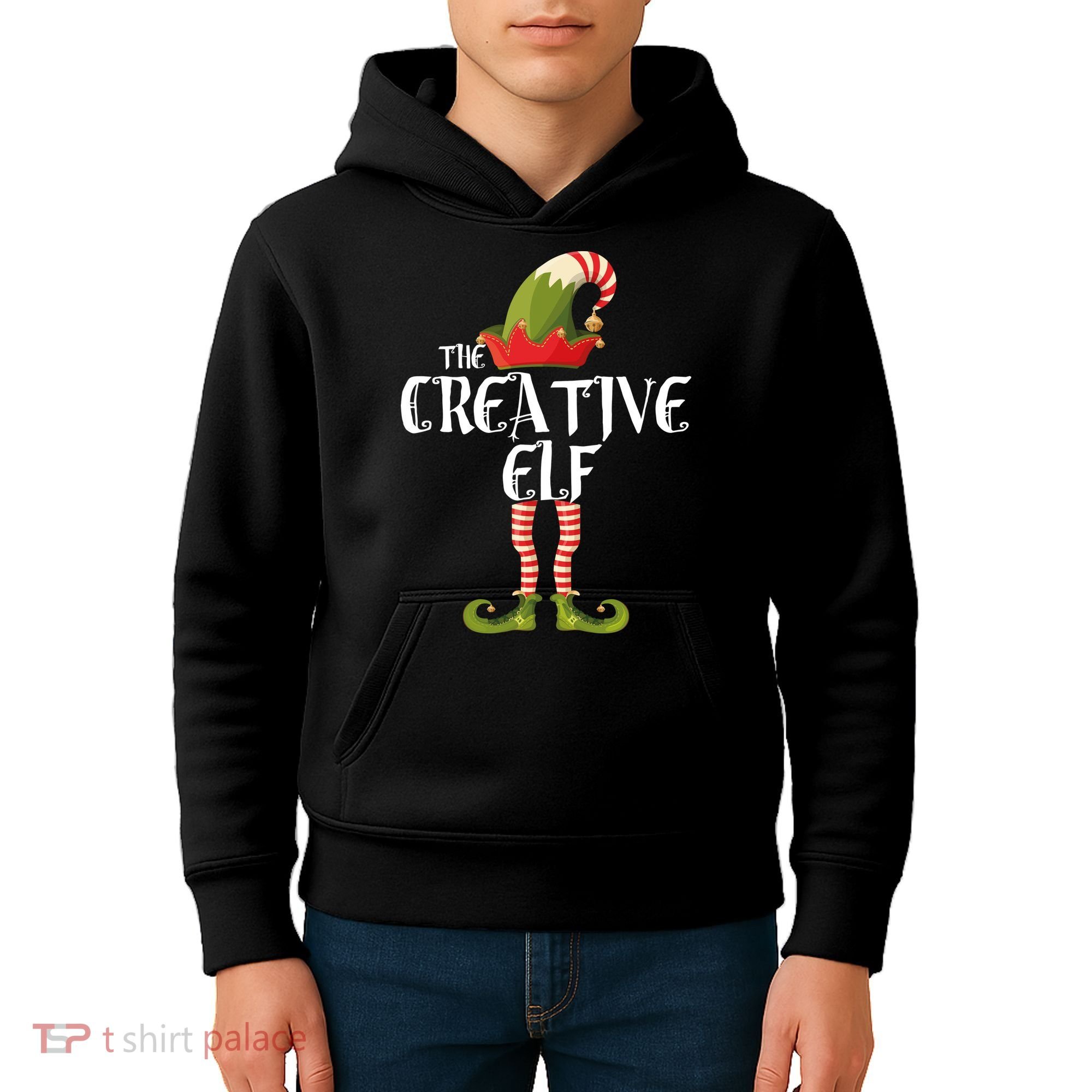 Creative Elf Family Matching Kids Hoodie