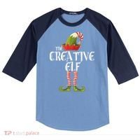 Creative Elf Family Matching Raglan Baseball Sleeve Shirt thumb 0