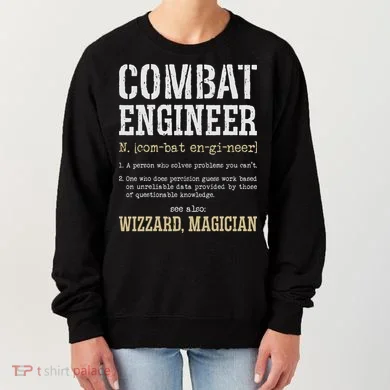 Combat Engineer Funny Engineering Dictionary Term Definition Women's Sweatshirt