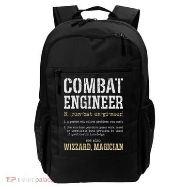 Combat Engineer Funny Engineering Dictionary Term Definition Backpack
