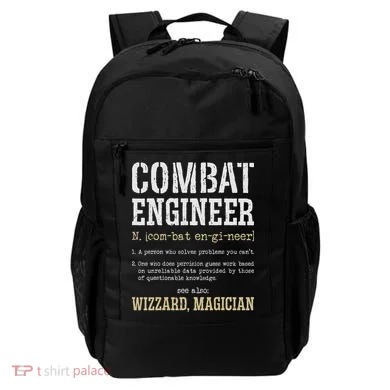 Combat Engineer Funny Engineering Dictionary Term Definition Backpack