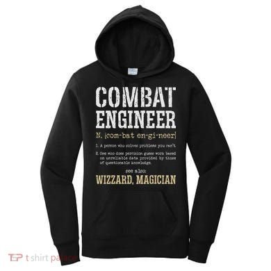 Combat Engineer Funny Engineering Dictionary Term Definition Women's Hoodie