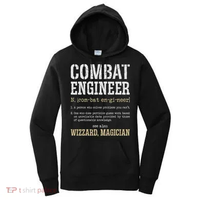 Combat Engineer Funny Engineering Dictionary Term Definition Women's Hoodie