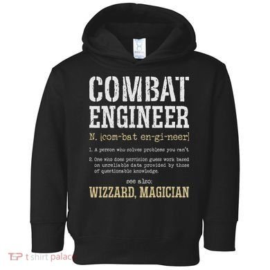 Combat Engineer Funny Engineering Dictionary Term Definition Toddler Hoodie