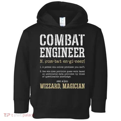 Combat Engineer Funny Engineering Dictionary Term Definition Toddler Hoodie