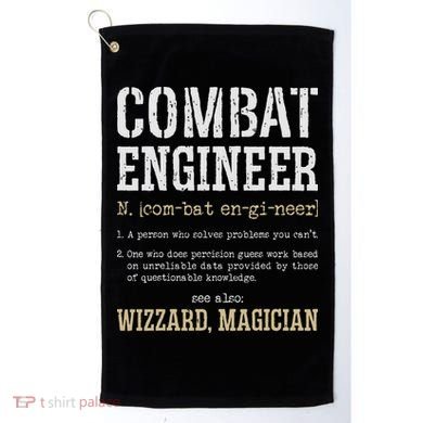 Combat Engineer Funny Engineering Dictionary Term Definition Golf Towel