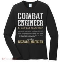 Combat Engineer Funny Engineering Dictionary Term Definition Women's Long Sleeve Shirt thumb 0