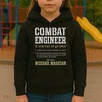 Combat Engineer Funny Engineering Dictionary Term Definition Kids Hoodie thumb 3