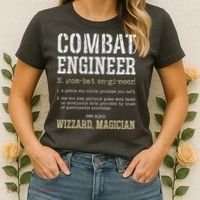 Combat Engineer Funny Engineering Dictionary Term Definition Women's T-Shirt thumb 2