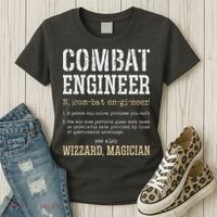 Combat Engineer Funny Engineering Dictionary Term Definition Women's T-Shirt thumb 3
