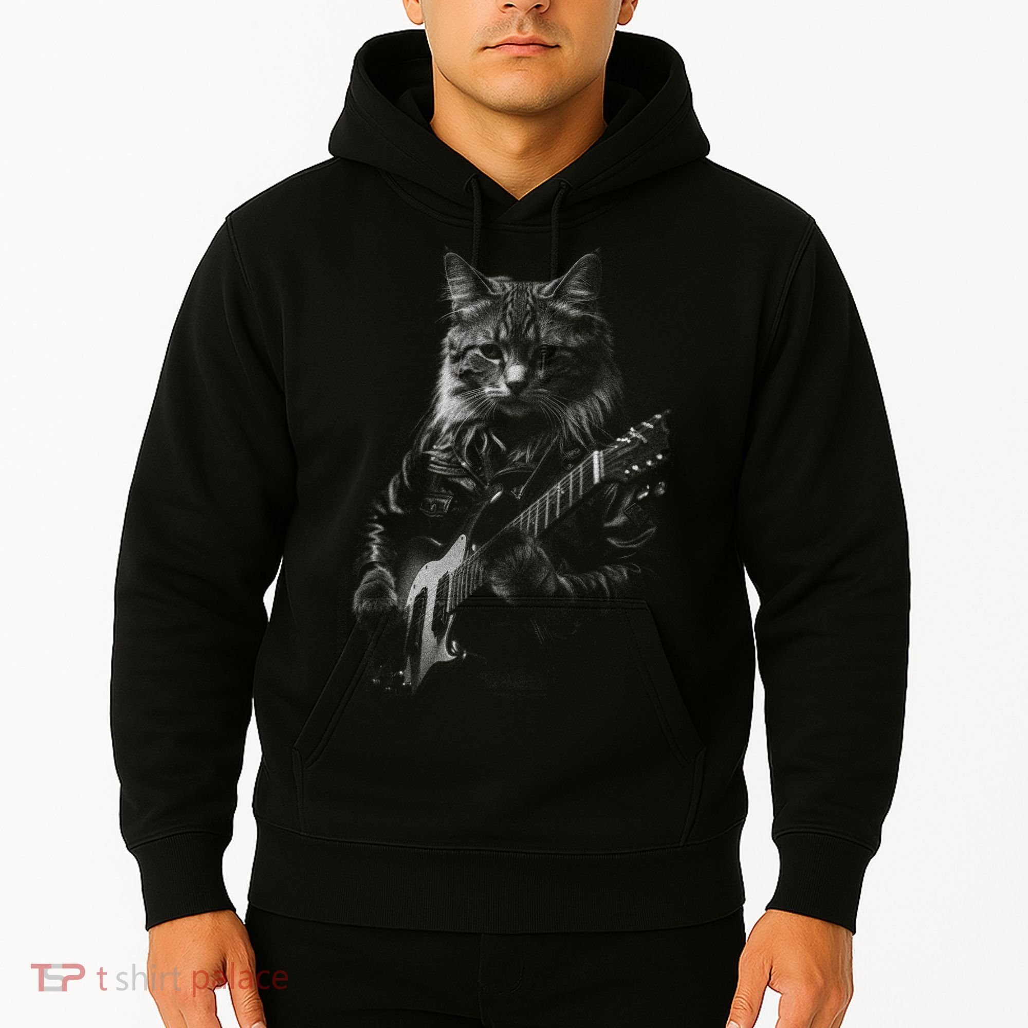 Cat Electric Guitar Hoodie
