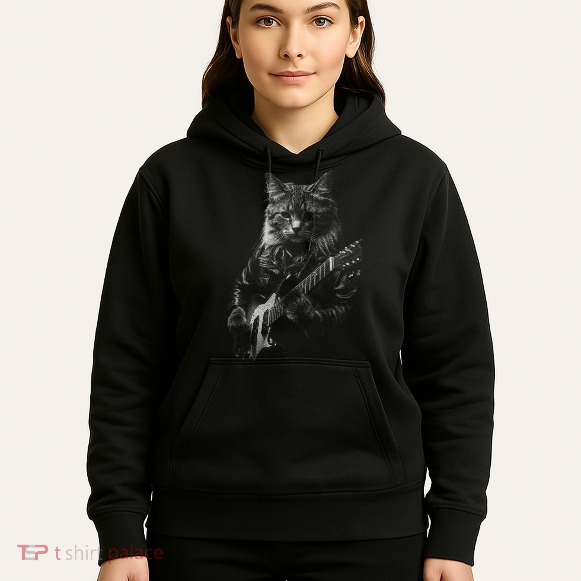 Cat Electric Guitar Hoodie