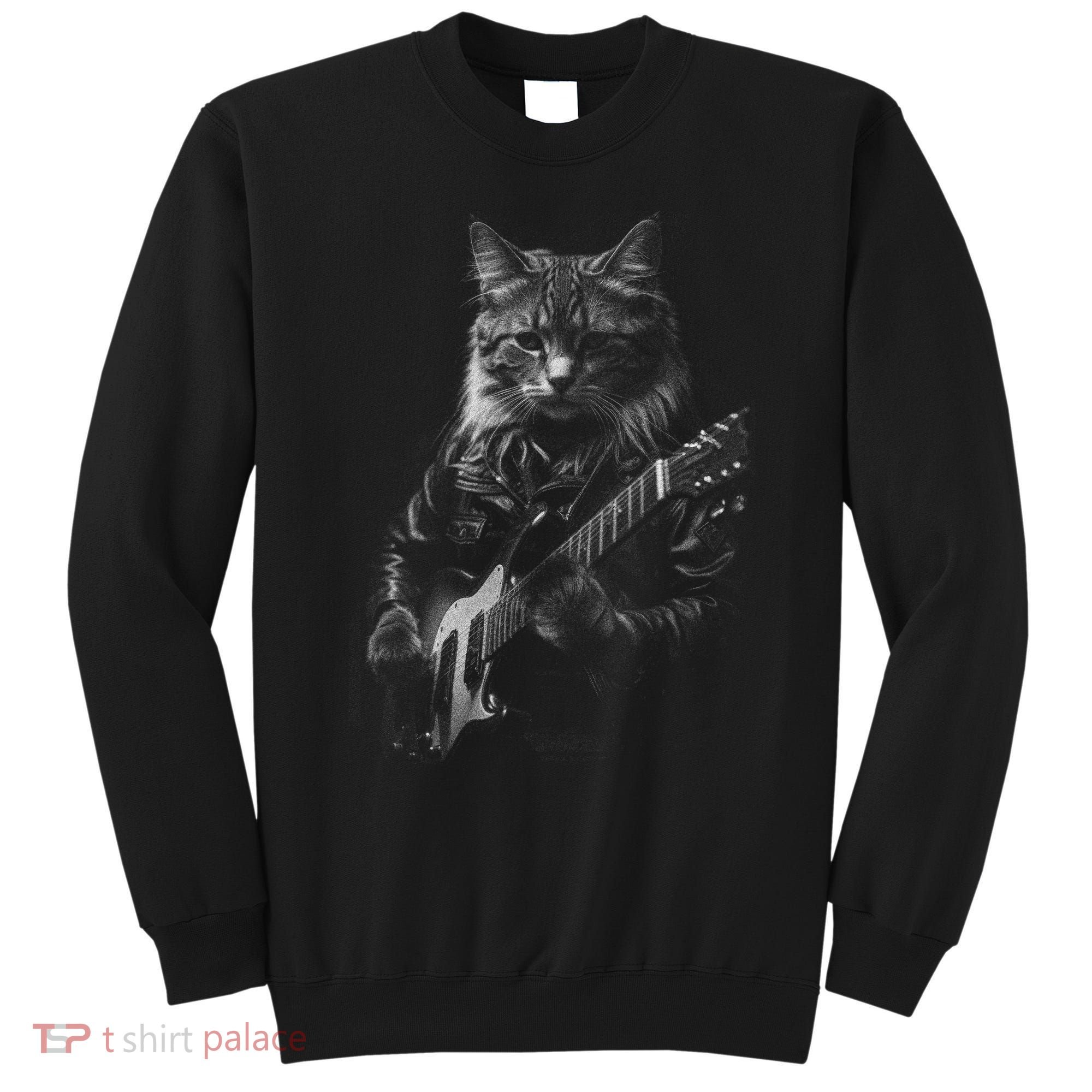 Cat Electric Guitar Sweatshirt