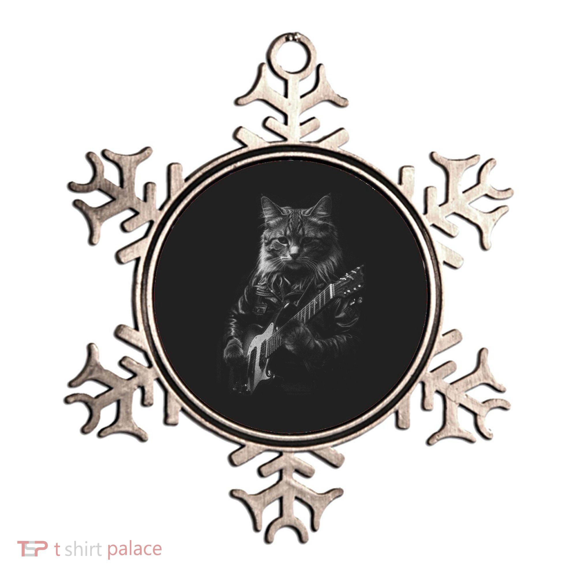 Cat Electric Guitar Ornament