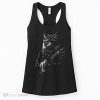 Cat Electric Guitar Women's Tank Top thumb 0