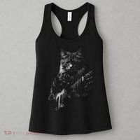 Cat Electric Guitar Women's Tank Top thumb 3