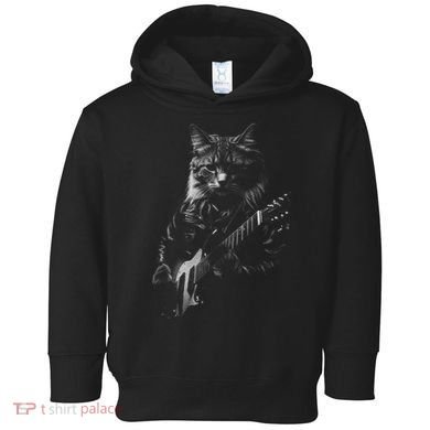 Cat Electric Guitar Toddler Hoodie
