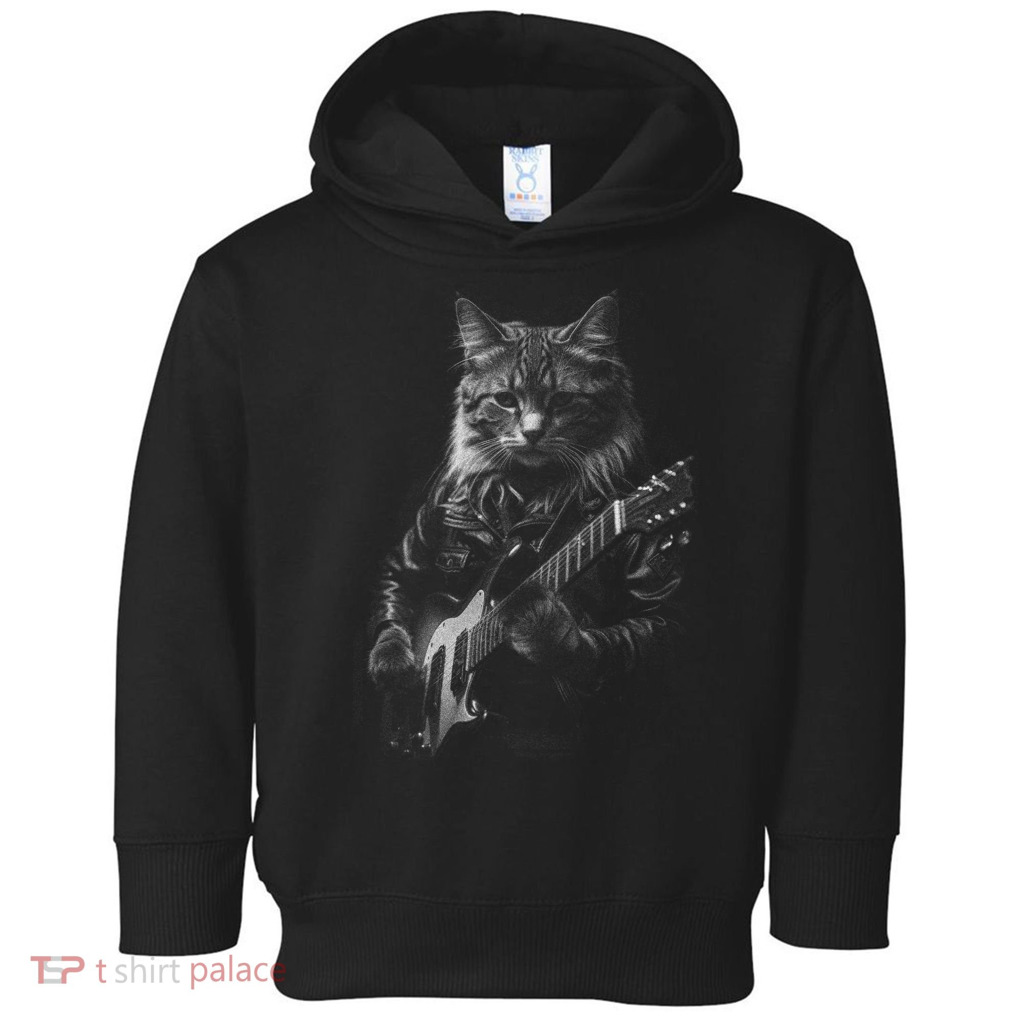 Cat Electric Guitar Toddler Hoodie
