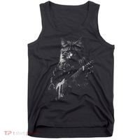 Cat Electric Guitar Tank Top thumb 0
