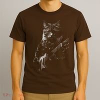 Cat Electric Guitar T-Shirt thumb 3