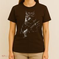 Cat Electric Guitar T-Shirt thumb 4