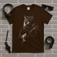 Cat Electric Guitar T-Shirt thumb 5