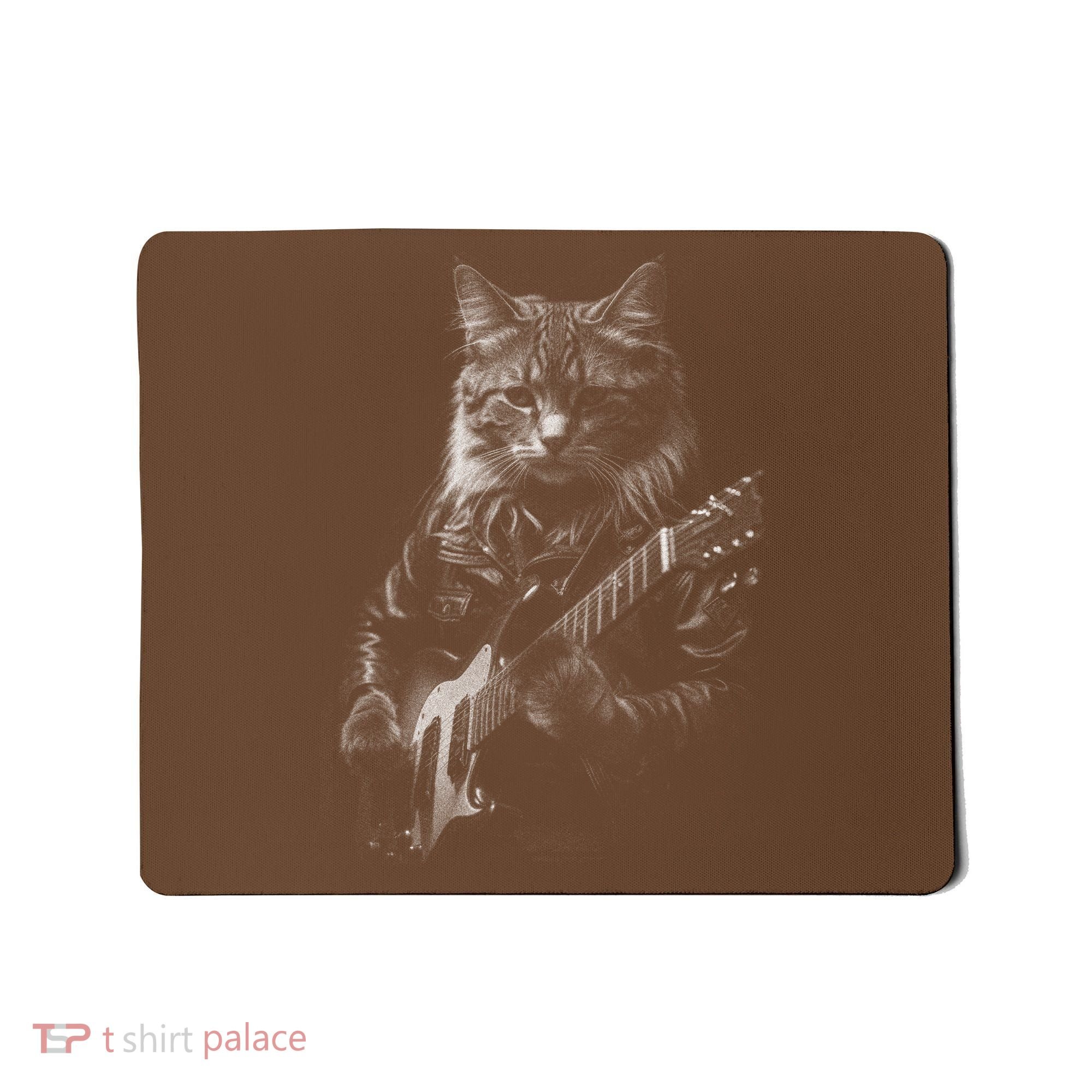 Cat Electric Guitar Mousepad