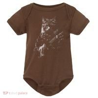 Cat Electric Guitar Baby Bodysuit thumb 0