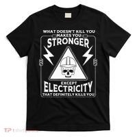 Cool Electrician Gift Funny Electricity Kill You Lineman T-Shirt thumb 0