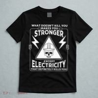 Cool Electrician Gift Funny Electricity Kill You Lineman T-Shirt thumb 5