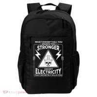 Cool Electrician Gift Funny Electricity Kill You Lineman Backpack thumb 0
