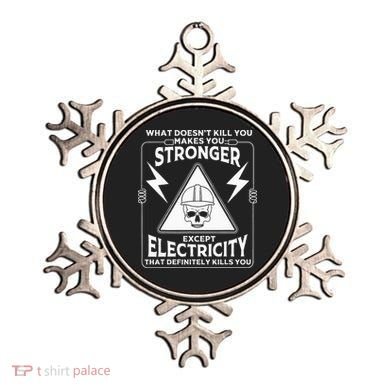Cool Electrician Gift Funny Electricity Kill You Lineman Ornament