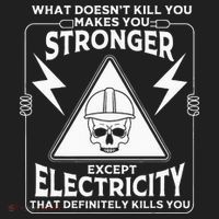 Cool Electrician Gift Funny Electricity Kill You Lineman Golf Towel thumb 3
